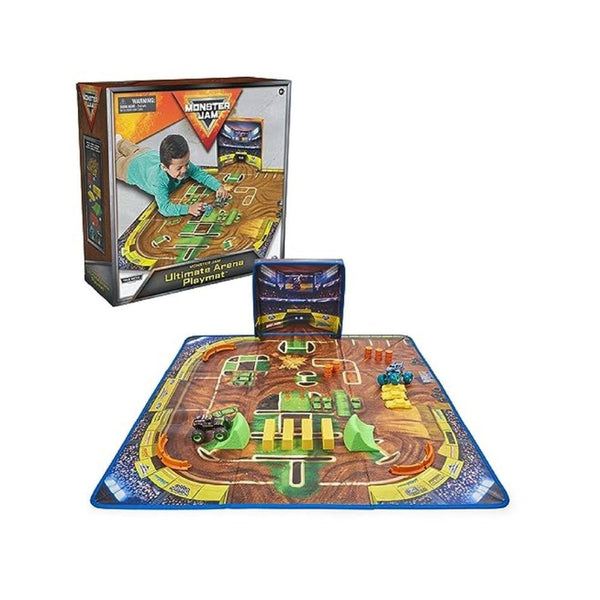 Monster Jam Ultimate Arena Playmat with 2 Trucks