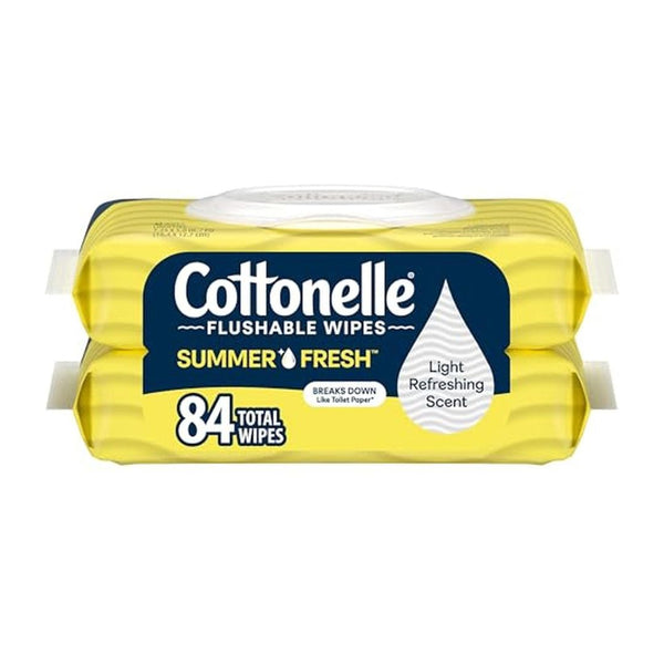 2 Pack Cottonelle Summer Fresh Flushable Wipes