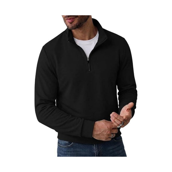 Quarter Zip Pullover Sweatshirt Long Sleeve Sweater (8 Colors)