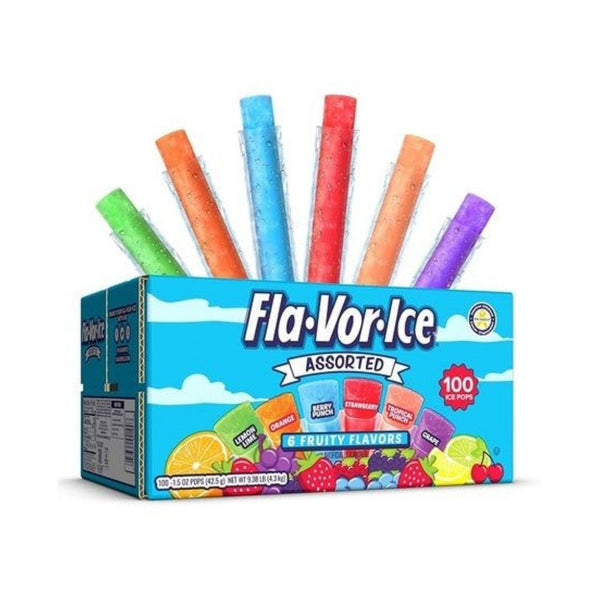 100 Fla-Vor-Ice Popsicle Ice Pops