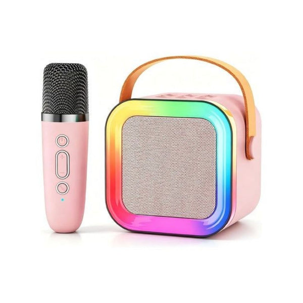 Kids Mini Bluetooth Karaoke Machine with Wireless Mic