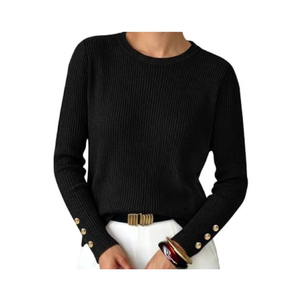 Women’s Long Sleeve Business Casual Sweater Top (10 Colors)