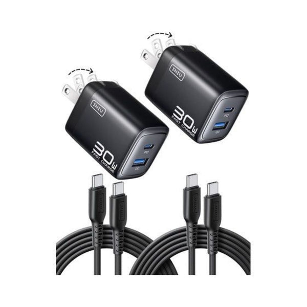 2-Pack INIU 30W USB-C Fast Chargers