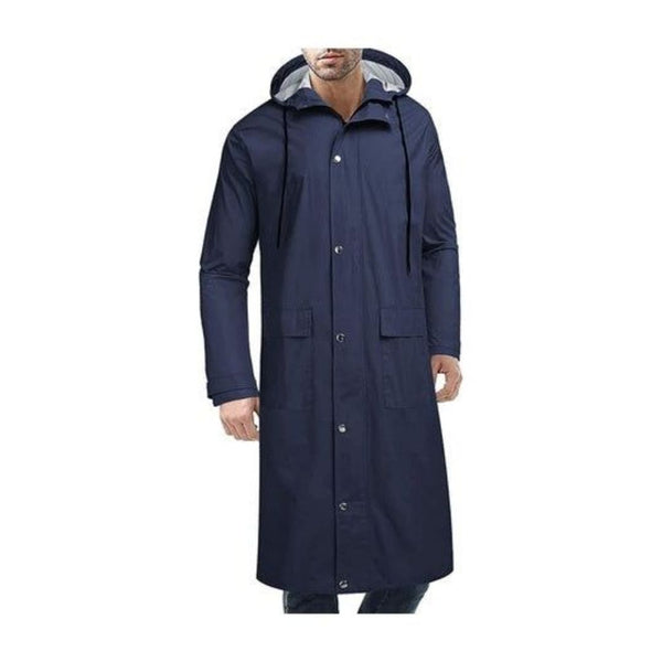 Men's Long Waterproof Trench Rain Coat (9 Colors)