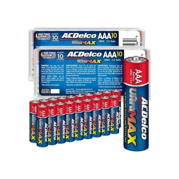 20-Pack ACDelco UltraMax AAA Batteries