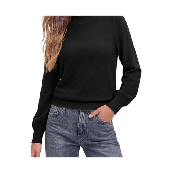 Mock Neck Long Sleeve Sweater (8 Colors)