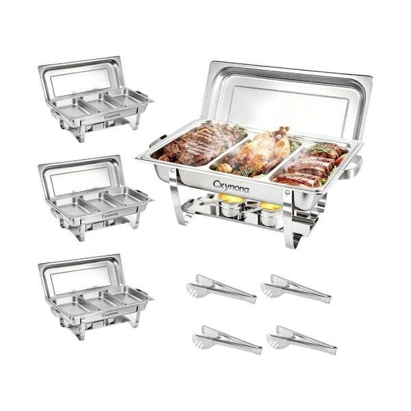 4-Pack 9-Qt Chafing Dish Buffet Set