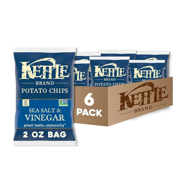 6-Pk Kettle Brand Salt & Vinegar Kettle Chips