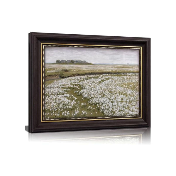 Vintage Coastal Floral Framed Wall Art Print
