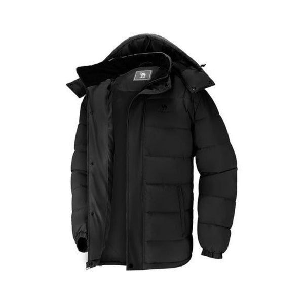 Men's Winter Parka With Detachable Hood