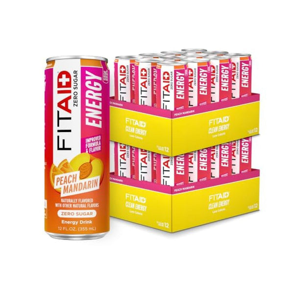 24 Pack FITAID Energy Zero Sugar Drink 12oz (Star-K)
