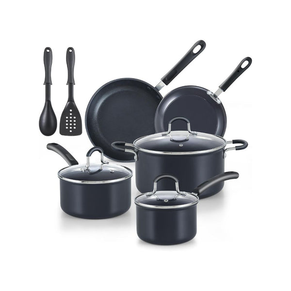 10-Pcs Cook N Home Nonstick Hard Anodized Cookware Set
