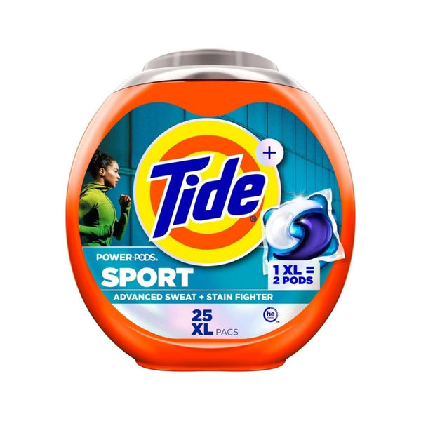 25 Tide Power Pods Sport Laundry Detergent Pacs