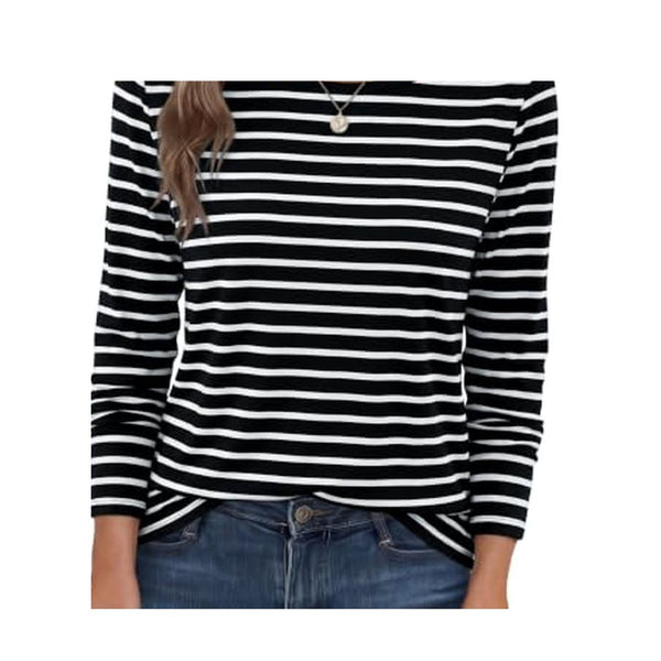 Boat Neck Long Sleeve Womens Top (20 Colors)