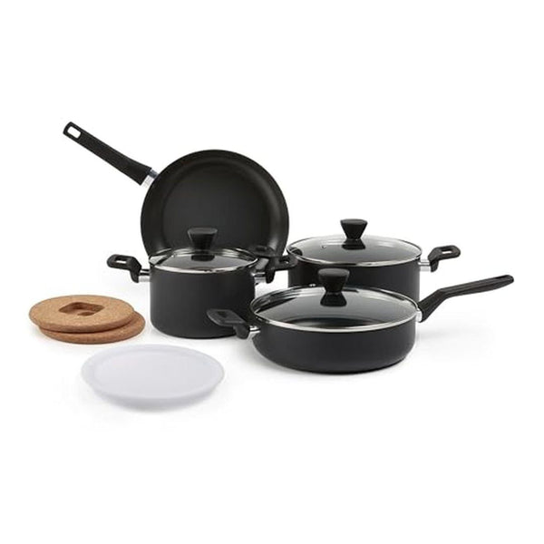 Amazon Basics 10-Piece Nonstick Stackable Ceramic Pots and Pans Set