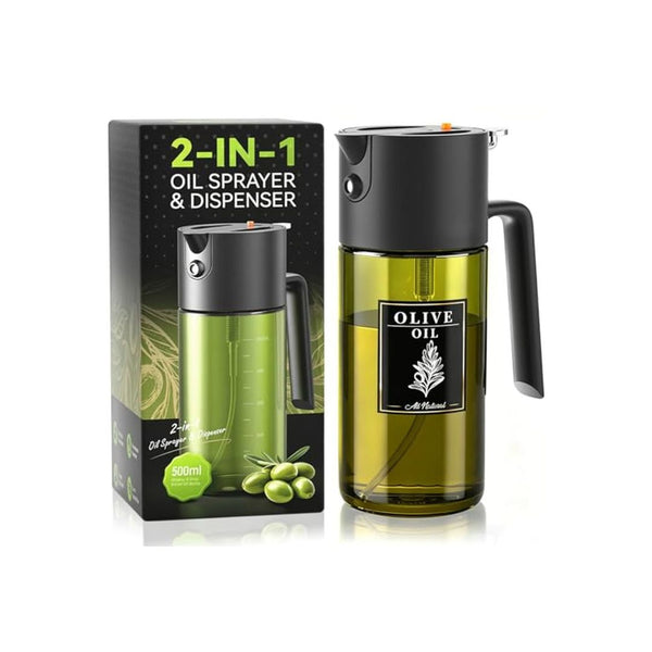500ML 2-in-1 Oil Sprayer and Dispenser