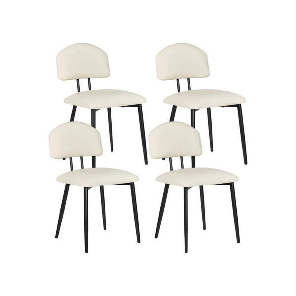 Set of 4 VECELO Stacking Dining Chairs