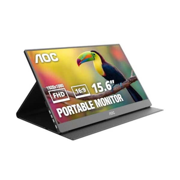 AOC 15.6" FHD 1080p IPS USB-C Portable Laptop Screen