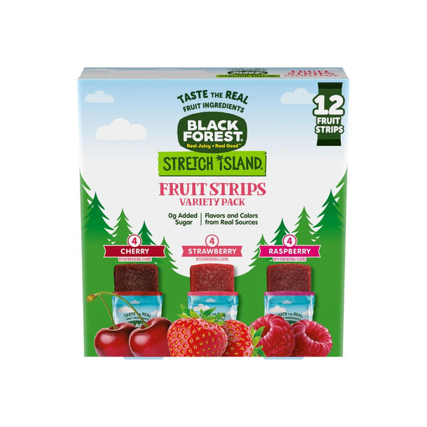 12-Count Black Forest Stretch Island Fruit Strips Variety Pack