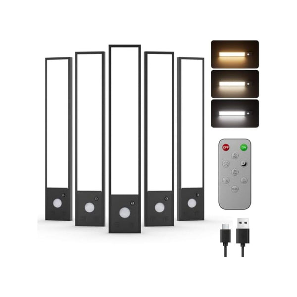5 Pack Motion Sensor Rechargeable Under Cabinet Lights