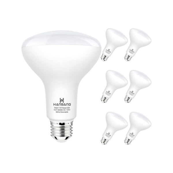 6-Pack BR30 LED Flood Light Bulbs