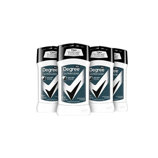 4-Count 2.7-Oz Degree Men's UltraClear Antiperspirant Deodorant Black & White