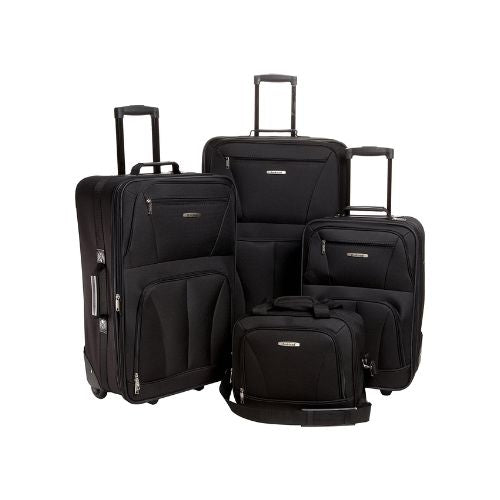4-Piece Rockland Journey Softside Upright Luggage Set