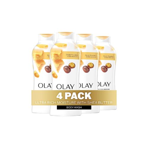 4 Bottles of Olay Ultra Rich Moisture Body Wash with Shea Butter
