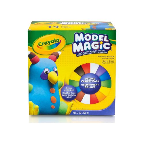 Crayola Model Magic Deluxe Variety Pack Kids Modeling Clay Alternative (14 Pack)
