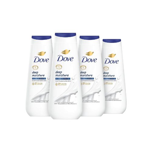 4 Bottles of Dove Body Wash Deep Moisture (20 oz)