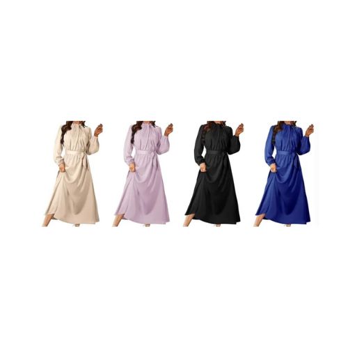 Dokotoo Women's Fall Satin Dress
