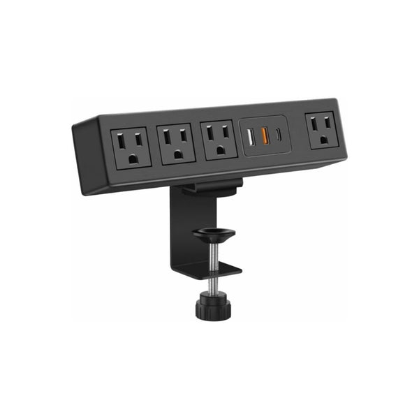 CCCEI Desk Clamp Power Strip with USB-A and USB-C Ports
