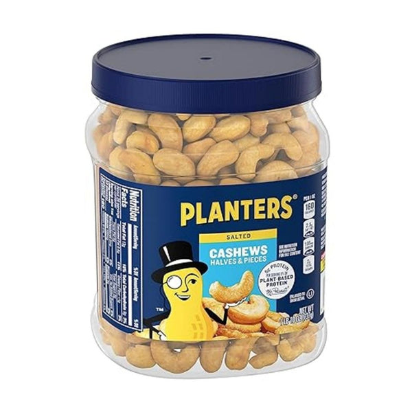 Planters Salted Cashew Halves & Pieces 26oz Canister