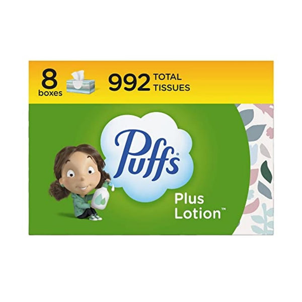 24 Boxes Of Puffs Plus Lotion Facial Tissues