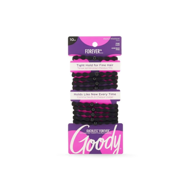 Goody Forever Ouchless Elastic Fine Hair Ties (10 Count)