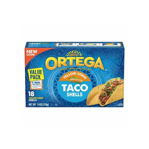 18-Count Ortega Taco Shells, Yellow Corn