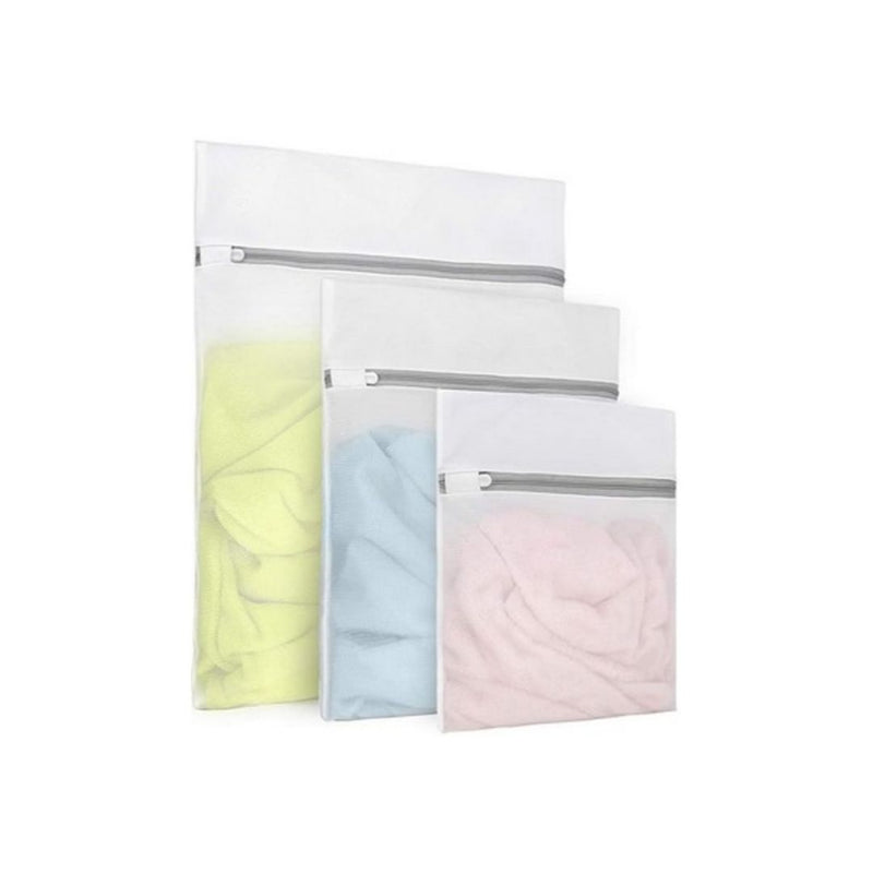 3-Pcs Durable Fine Mesh Laundry Bags for Delicates