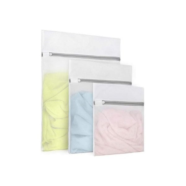 3-Pcs Durable Fine Mesh Laundry Bags for Delicates