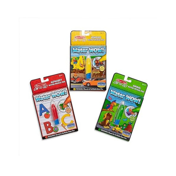 3-pk Melissa & Doug On the Go Water Wow! Reusable Water-Reveal Activity Pads