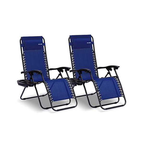 Set Of 2 SereneLife Zero Gravity Lounge Chairs