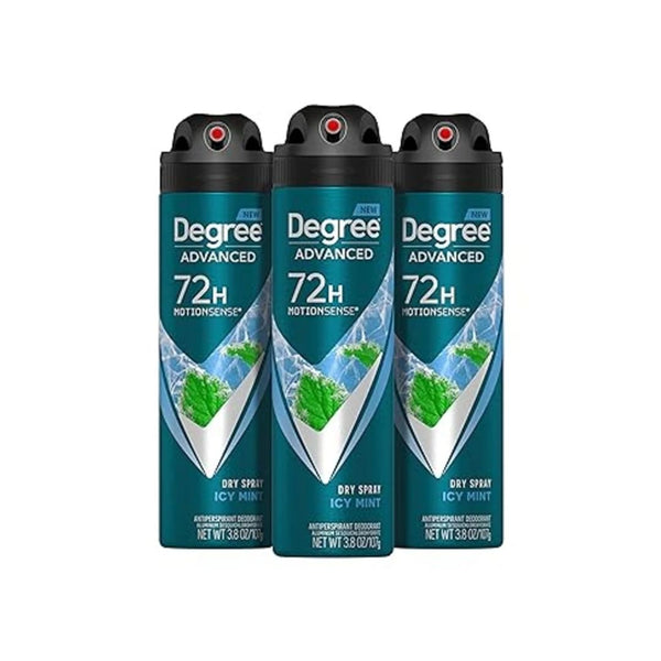 3-Pk Degree Men Advanced Antiperspirant Deodorant Dry Spray
