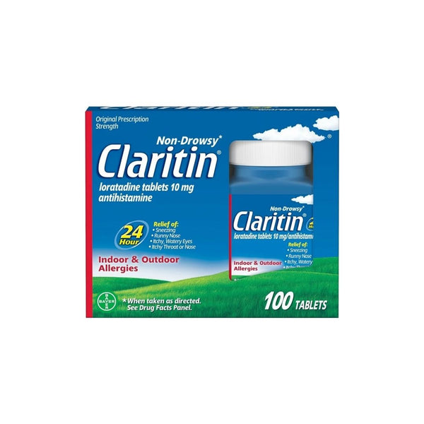 100 Count Claritin 24 Hour Allergy Medicine