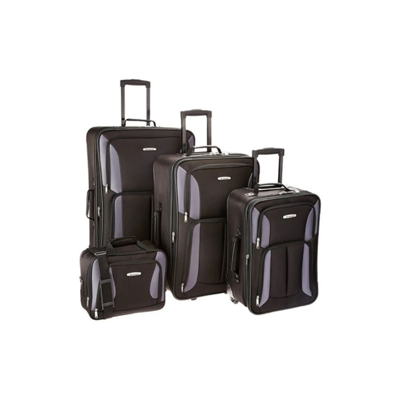 Rockland 4-Piece Journey Softside Expandable Luggage Set