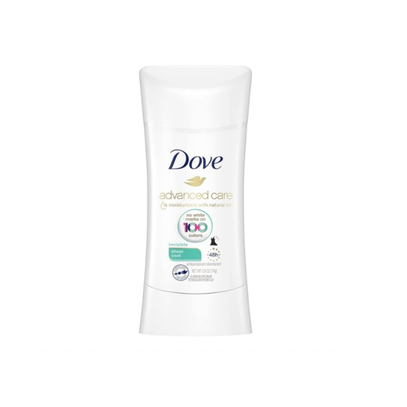 4 Dove Advanced Care Invisible Antiperspirant Deodorant Sticks