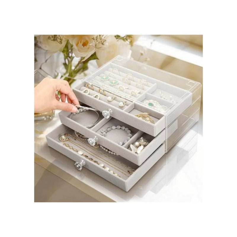 3 Drawer Jewelry Box Organizer