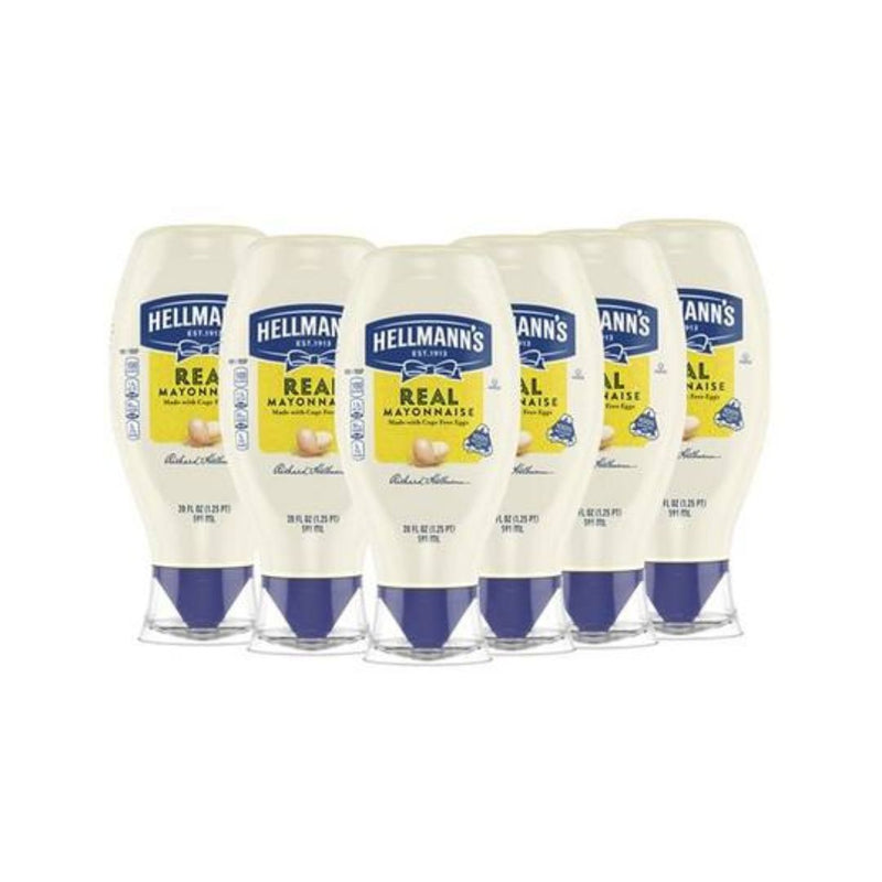 6-Pk Hellmann's Real Mayonnaise Squeeze Bottle
