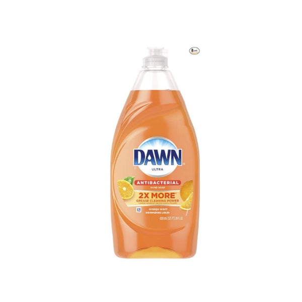 8 Bottles of Dawn Ultra Antibacterial Hand Soap, Dishwashing Liquid Dish Soap Orange