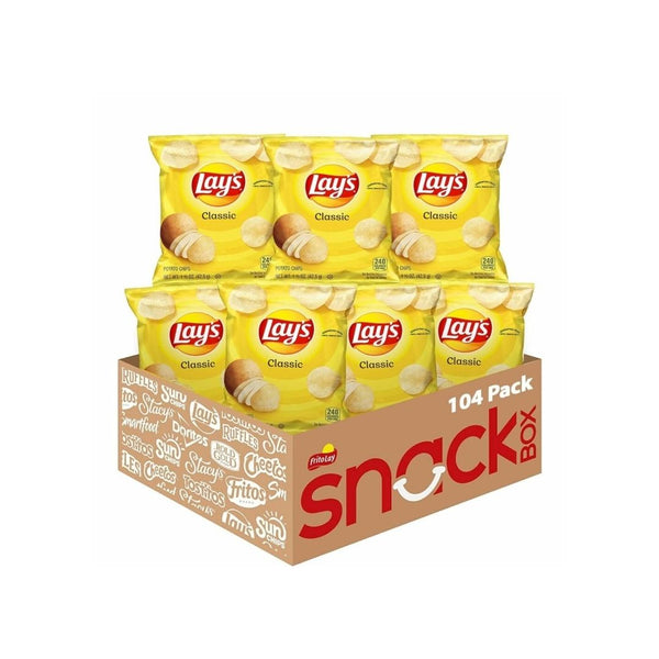 Pack of 104 Lay’s Classic Potato Chips
