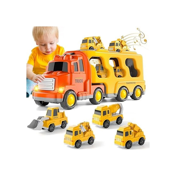 5 in 1 Construction Carrier Truck Car Toy