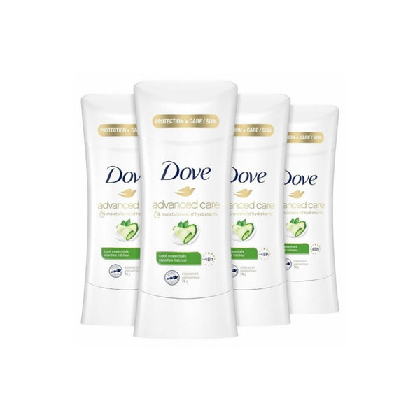 4-Pk Dove Advanced Care Antiperspirant Cool Essentials Deodorant for Women
